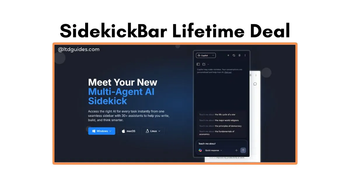 SidekickBar Lifetime Deal