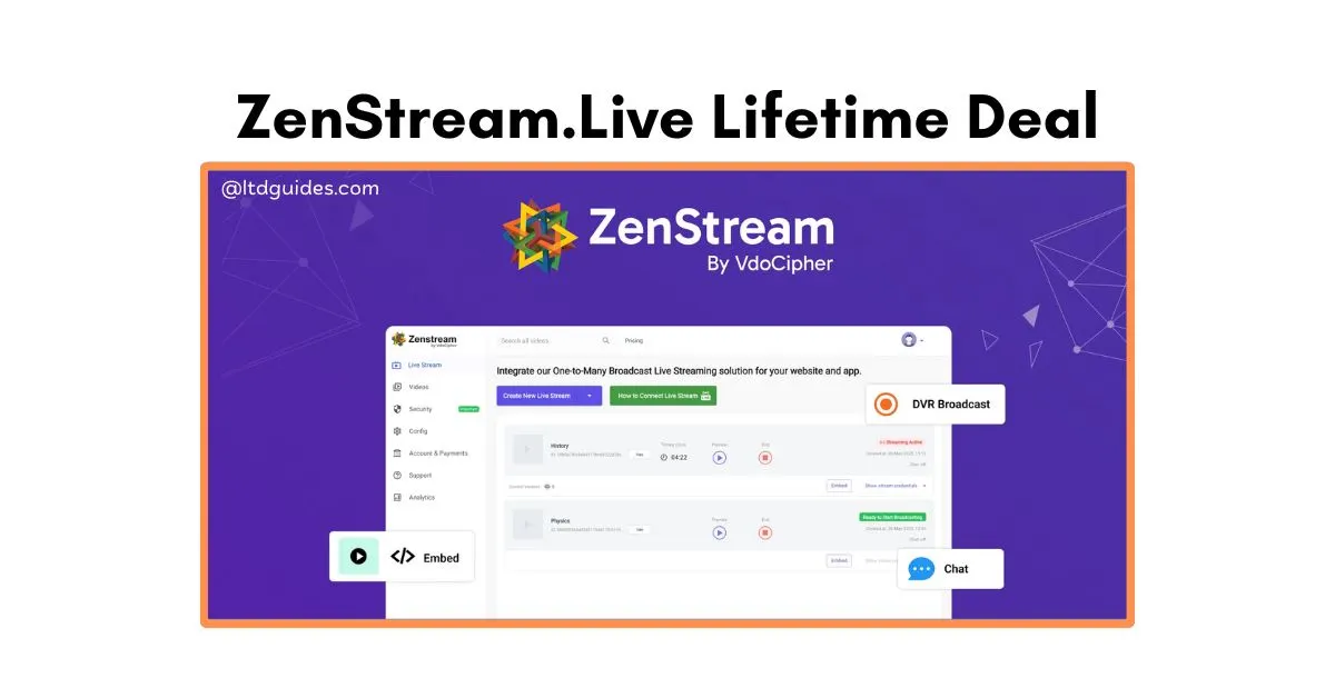 ZenStream.Live Lifetime Deal