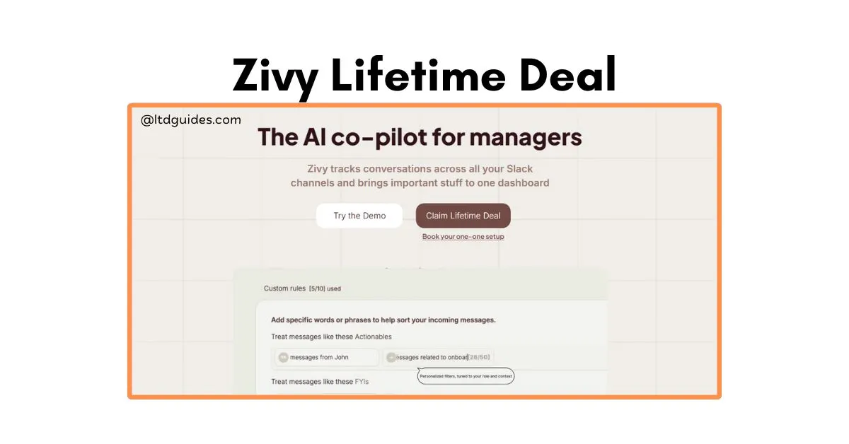 Zivy Lifetime Deal