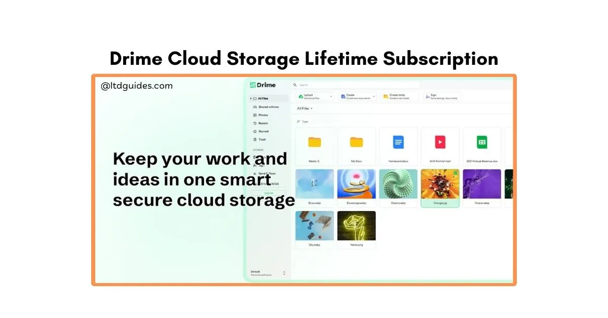 Drime Cloud Storage Lifetime Subscription