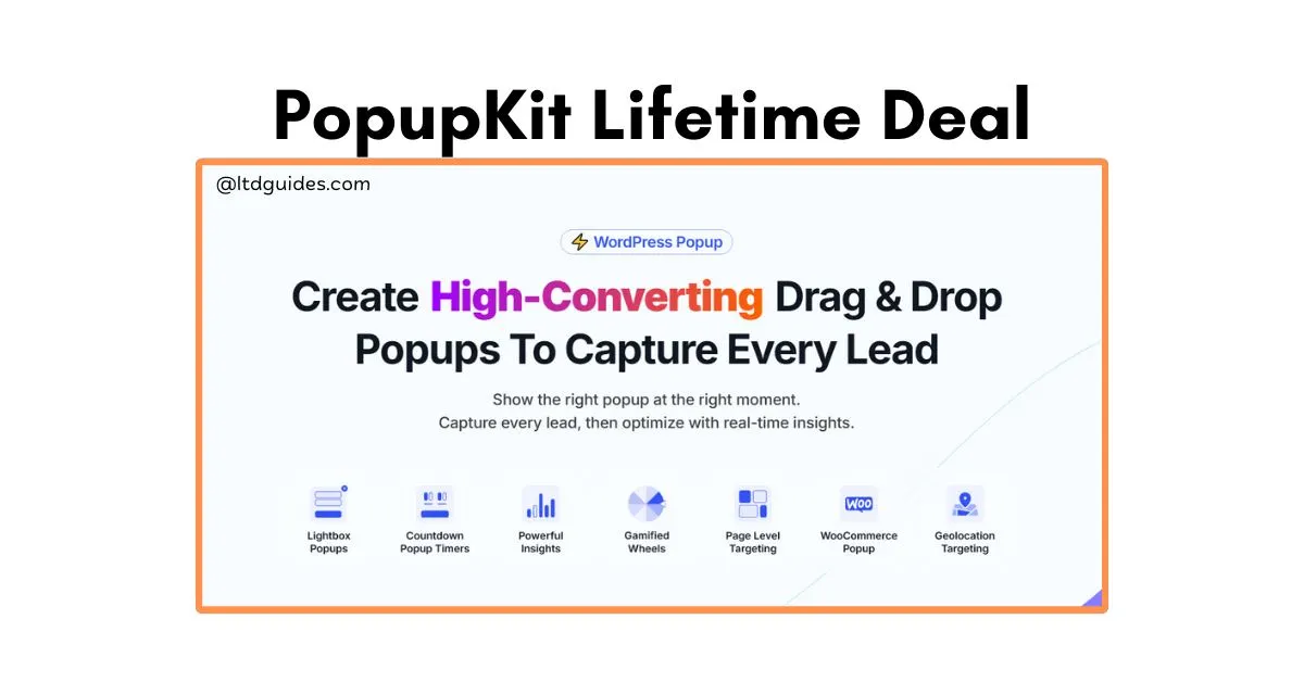 PopupKit Lifetime Deal