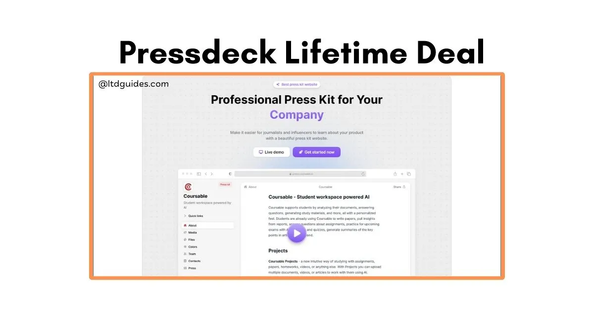 Pressdeck Lifetime Deal