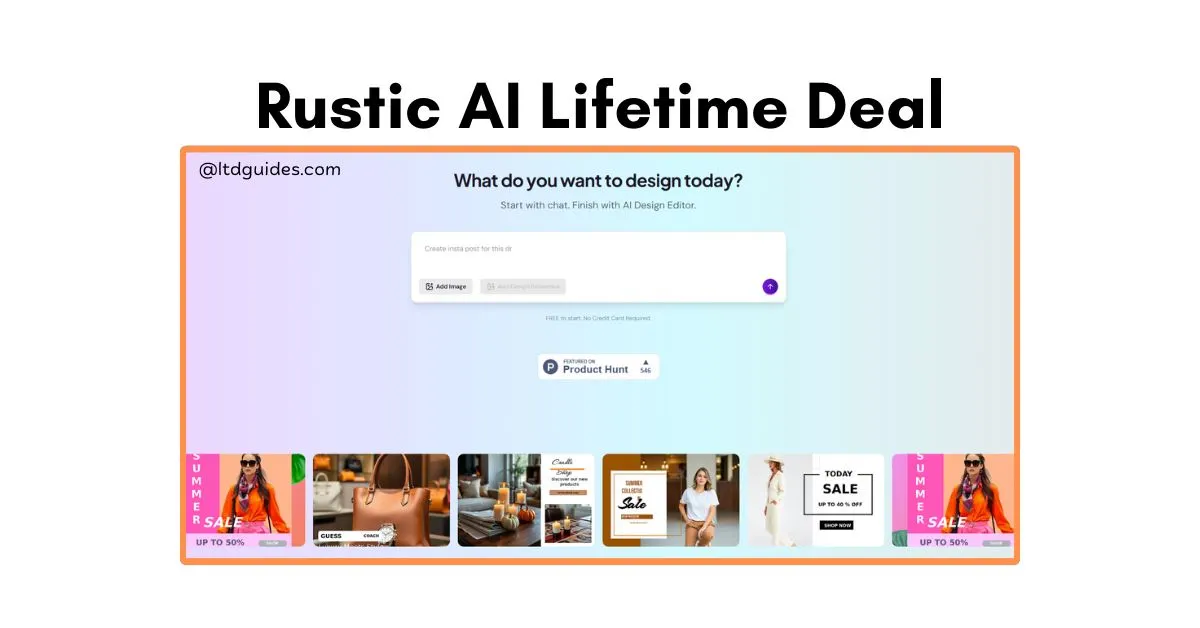 Rustic AI Lifetime Deal