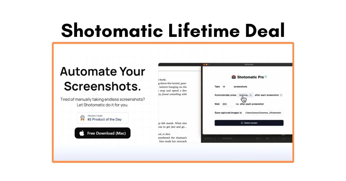 Shotomatic Lifetime Deal