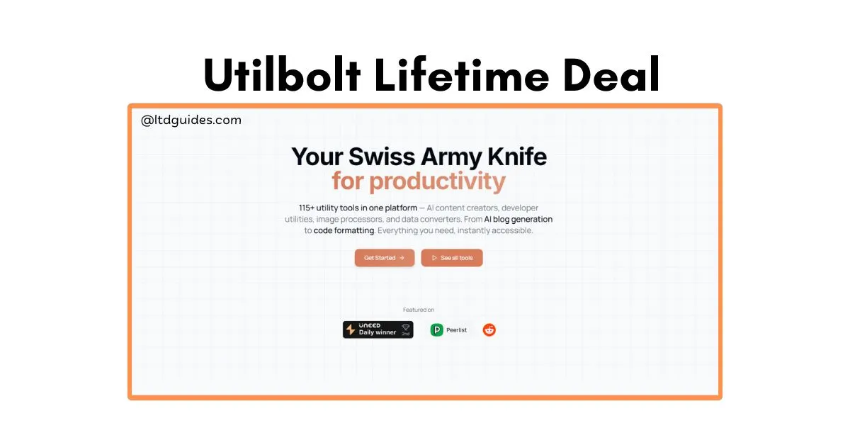 Utilbolt Lifetime Deal