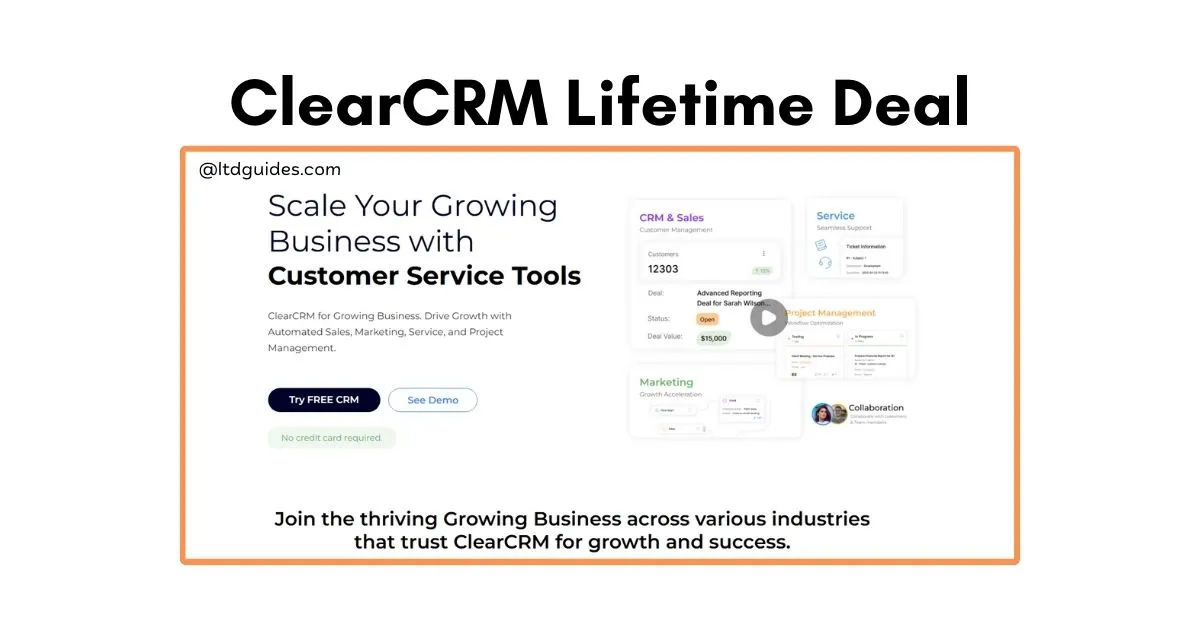 ClearCRM Lifetime Deal