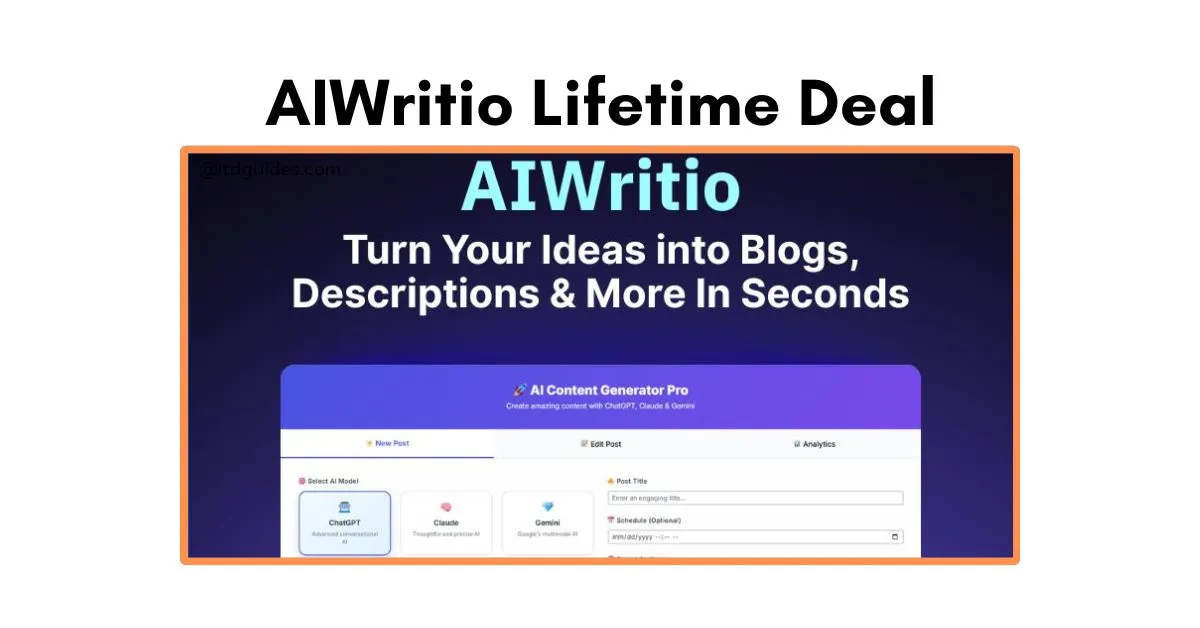 AIWritio Lifetime Deal