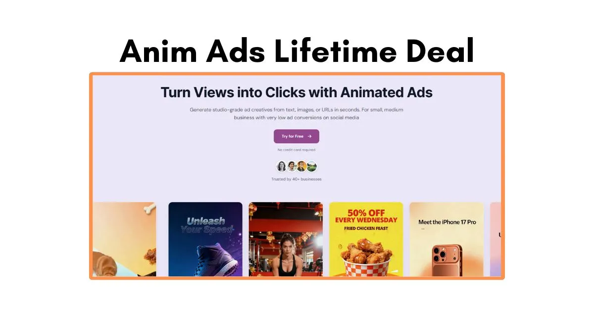 Anim Ads Lifetime Deal