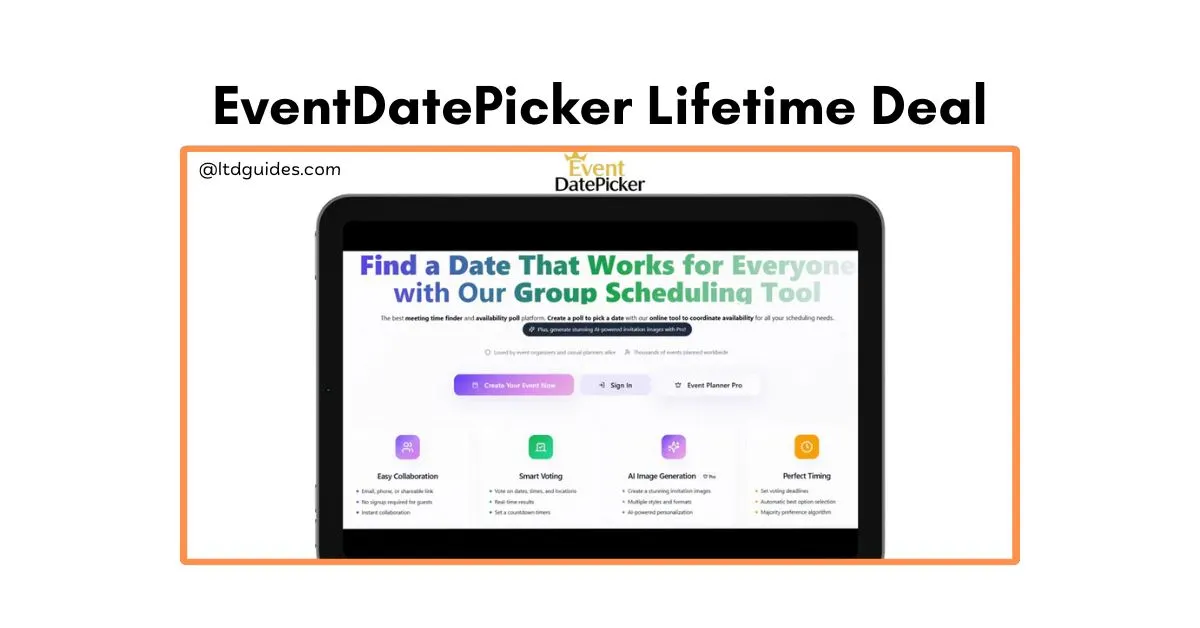 EventDatePicker Lifetime Deal