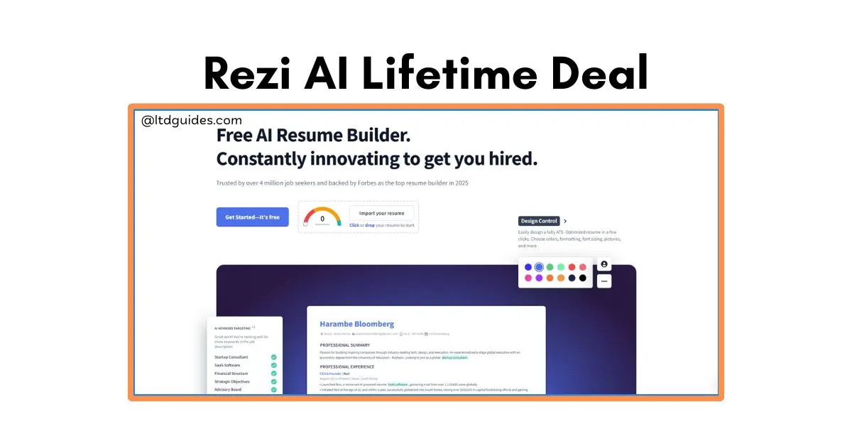 Rezi AI Lifetime Deal