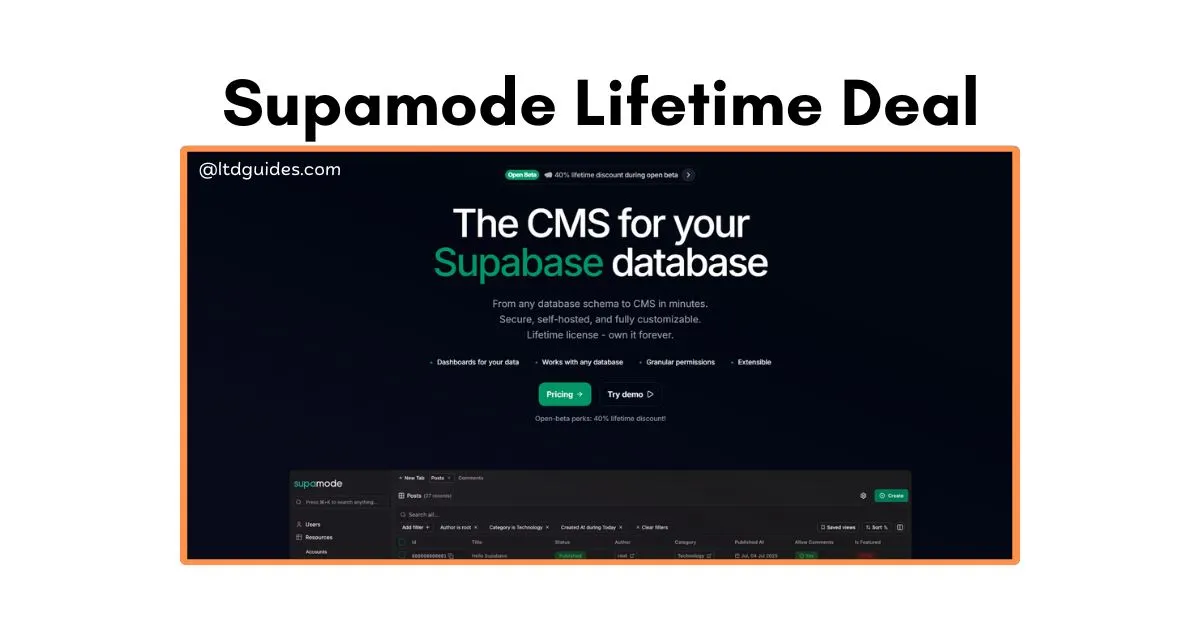 Supamode Lifetime Deal