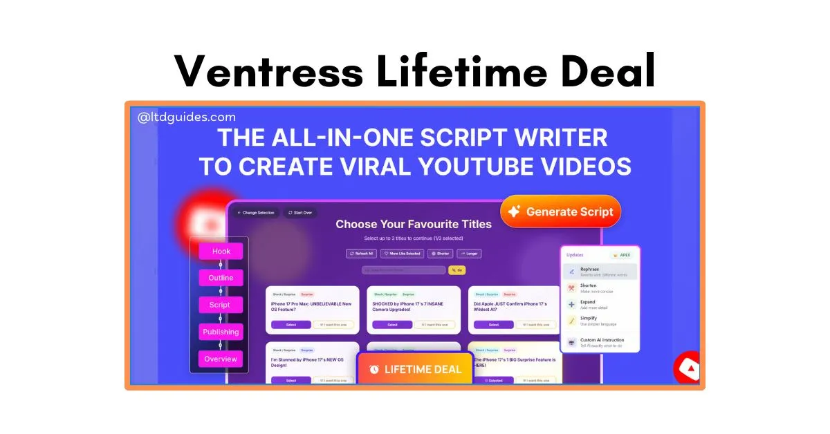 Ventress Lifetime Deal