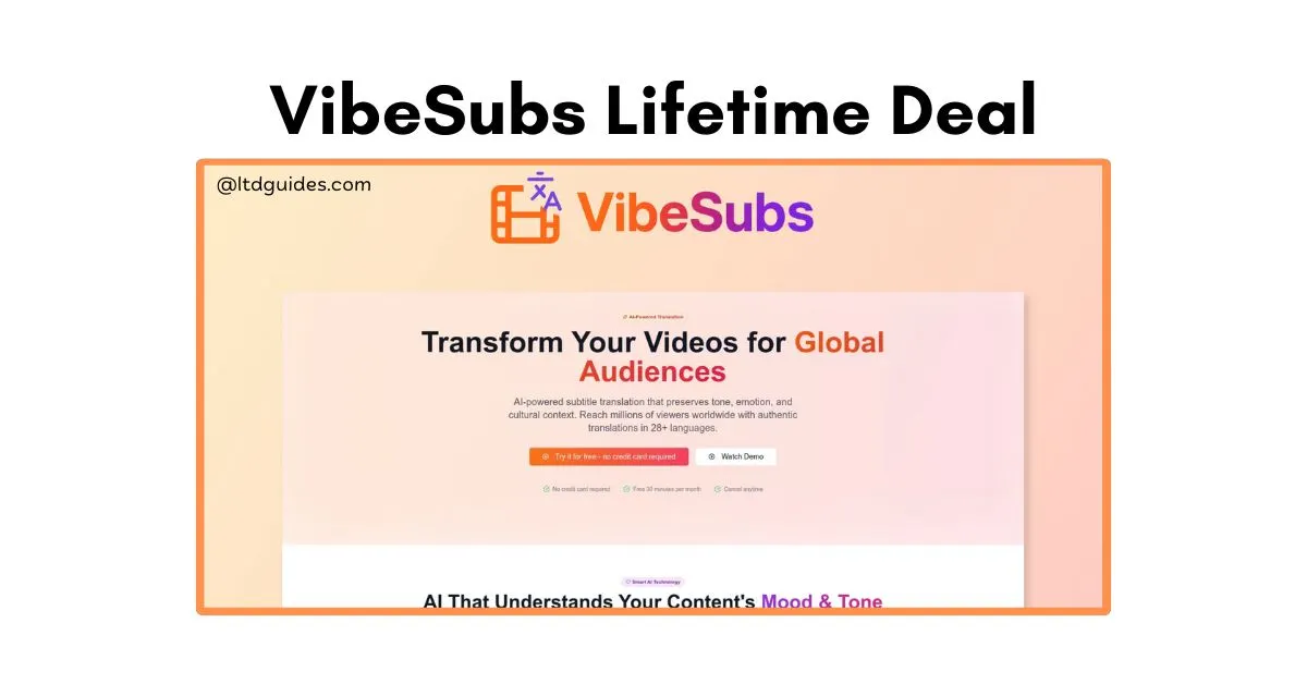 VibeSubs Lifetime Deal