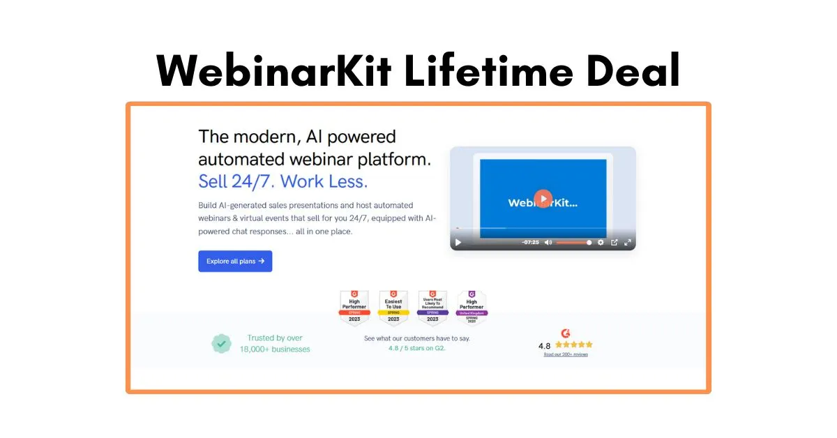 WebinarKit Lifetime Deal